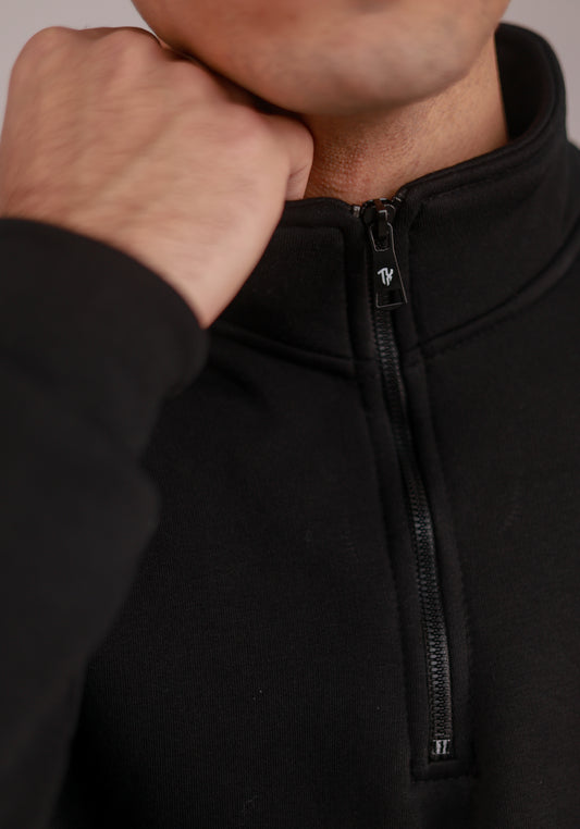 Quarter Zip (Black)