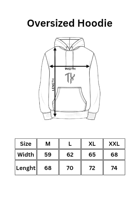 Typography Oversized Hoodie