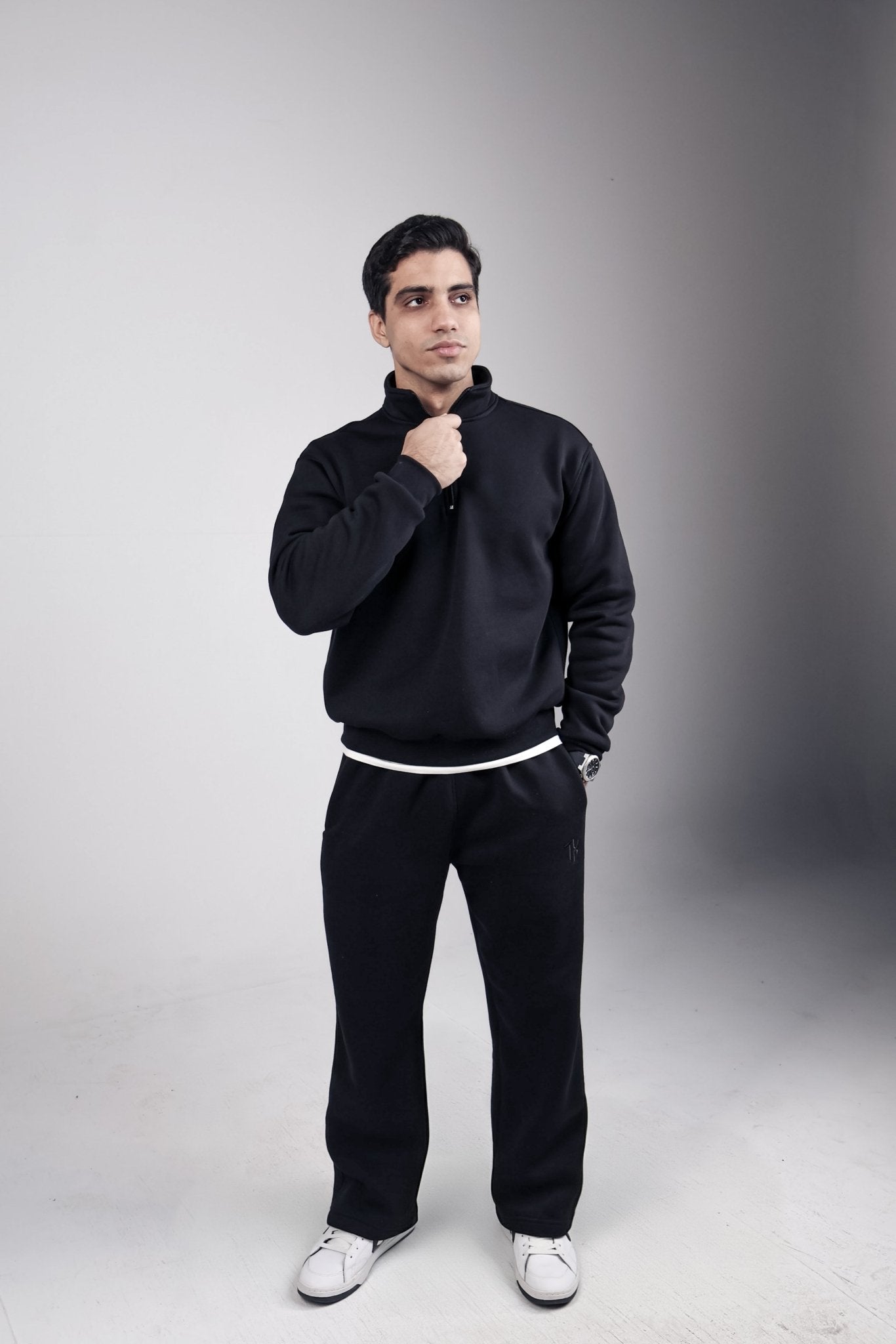 Quarter Zip (Black) - TRBLX