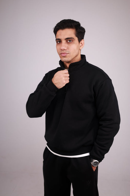 Quarter Zip (Black) - TRBLX
